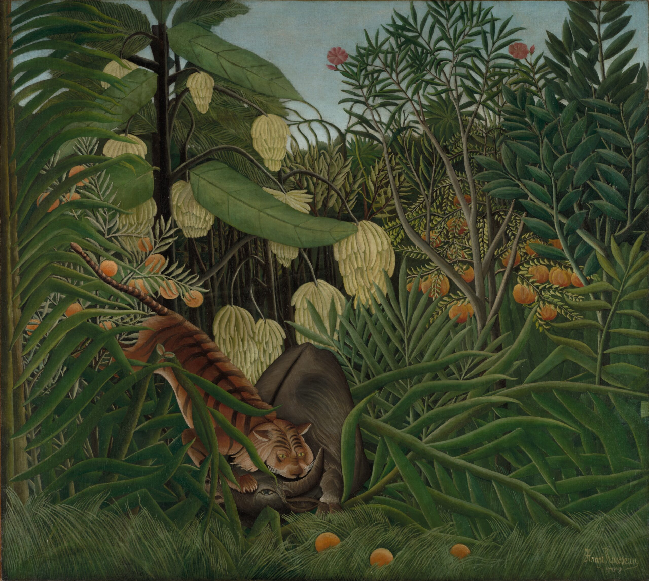 a-luta-entre-o-tigre-e-o-bufalo-henri-rousseau
