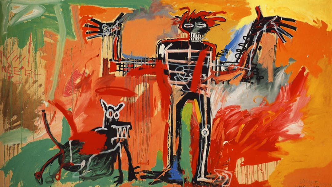 boy-and-dog-in-a-johnnypump-jean-michel-basquiat